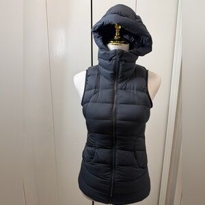 Lululemon Athletica Dark Gray Hooded Puffer Vest